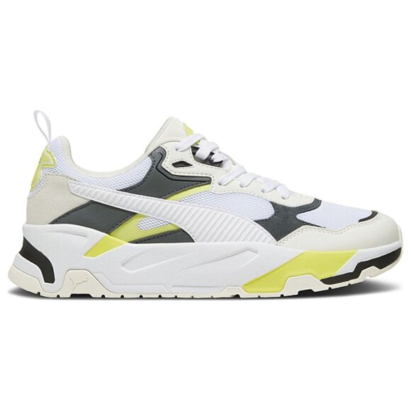 👟 [BRAND NEW] PUMA TRINITY WHITE LIME SHEEN MENS SHOES SIZE 14 SNEAKERS 👟 - Picture 1 of 12